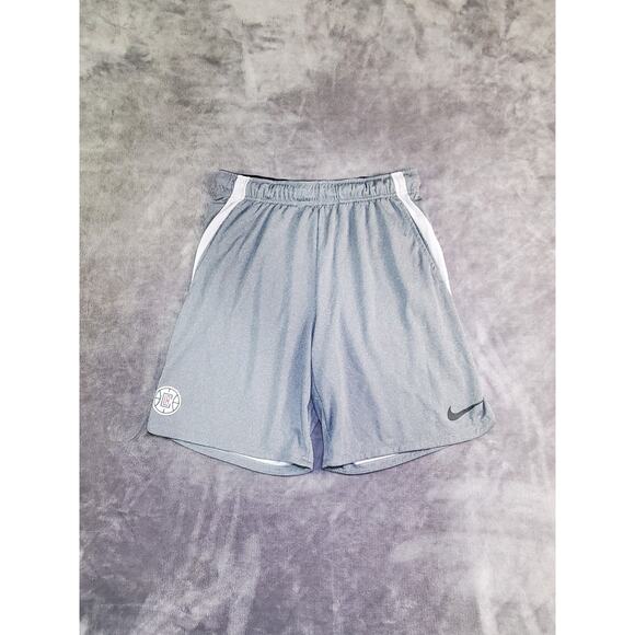 Nike Mens Sz M LA Clippers Dry 4.0 Training Shorts Gray Basketball C18-75 - Picture 1 of 10